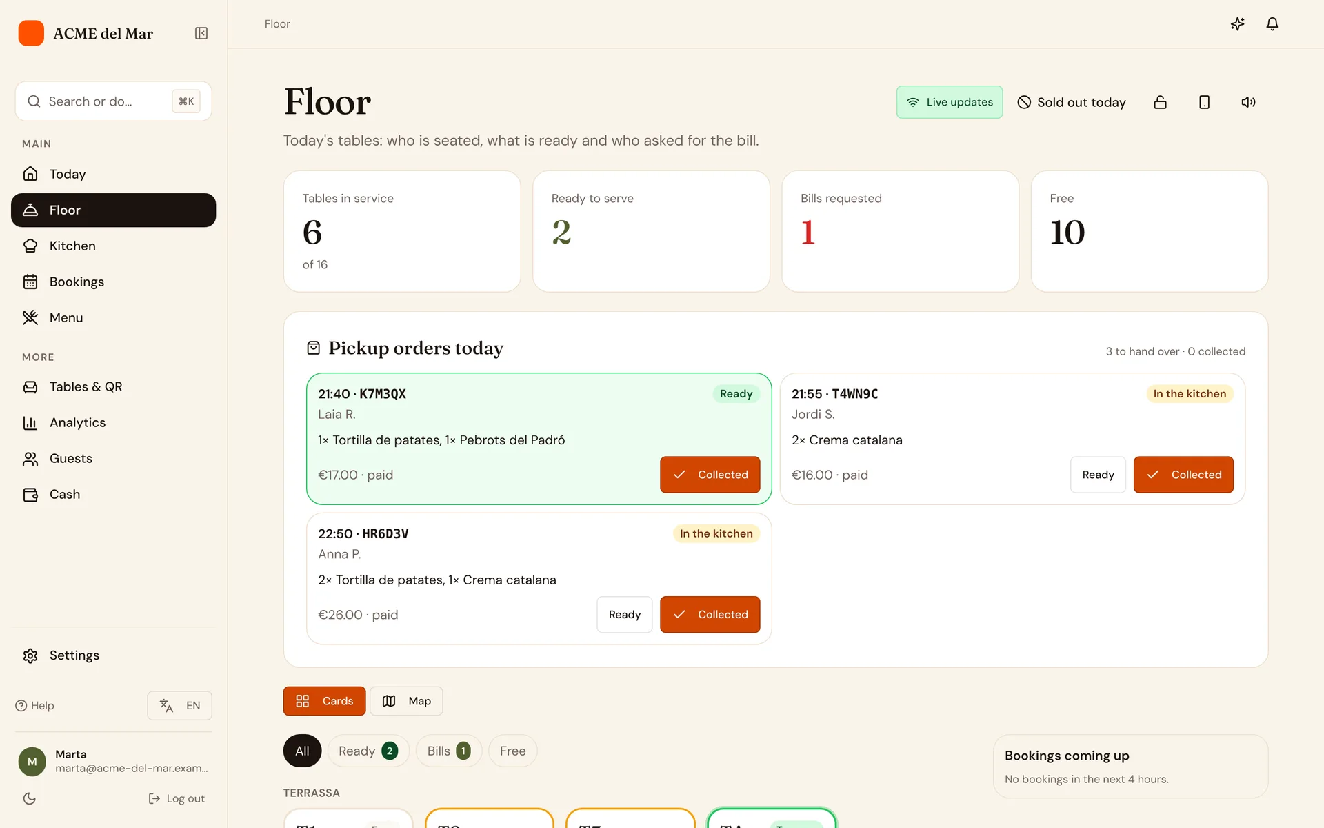 The floor app